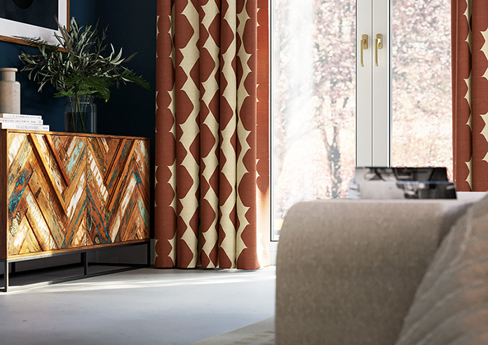 Construct, Burnt Orange - Made to Measure Curtains - Image 5